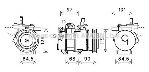 PRASCO KAK261 Compressor, air conditioning